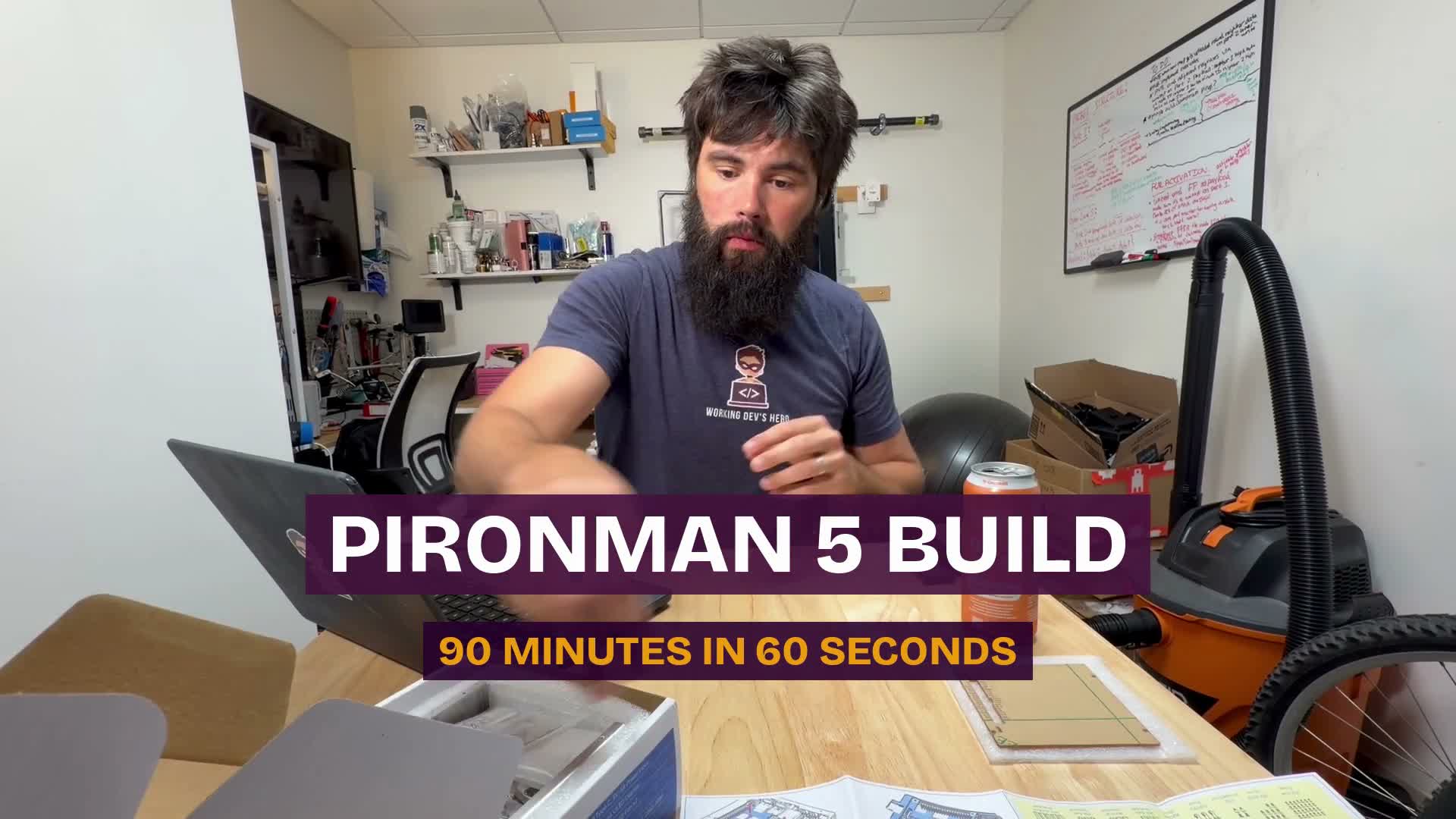 90 Minutes of Pironman Assembly in 60 Seconds (No Video Editor Allowed)